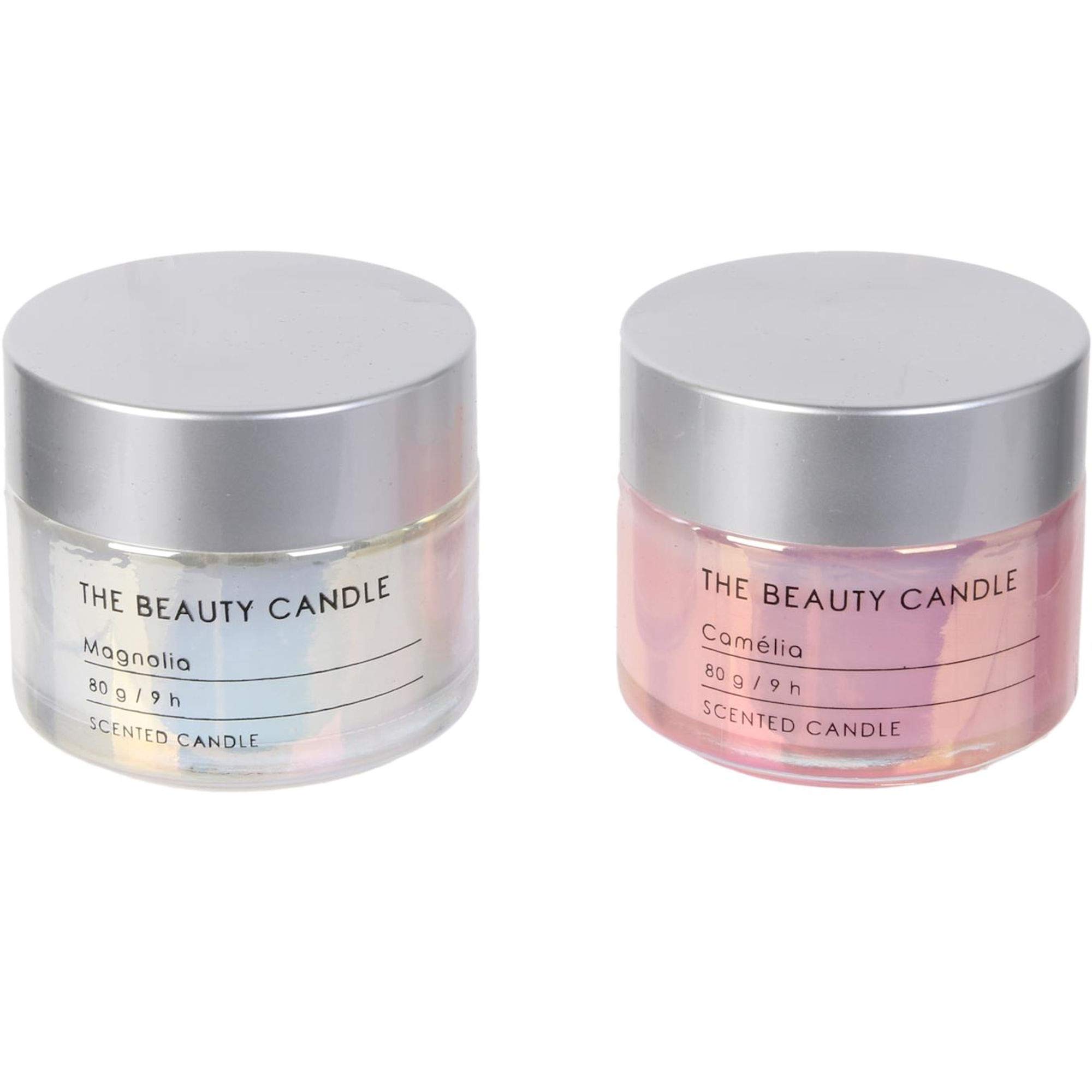 Candle Factory THE LIMITED EDITION PACK OF 2 IN A BEAUTIFUL BOX - CAMELIA AND MAGNOLIA SCENT - 9 HOURS - WEIGHT 80 grams per candle