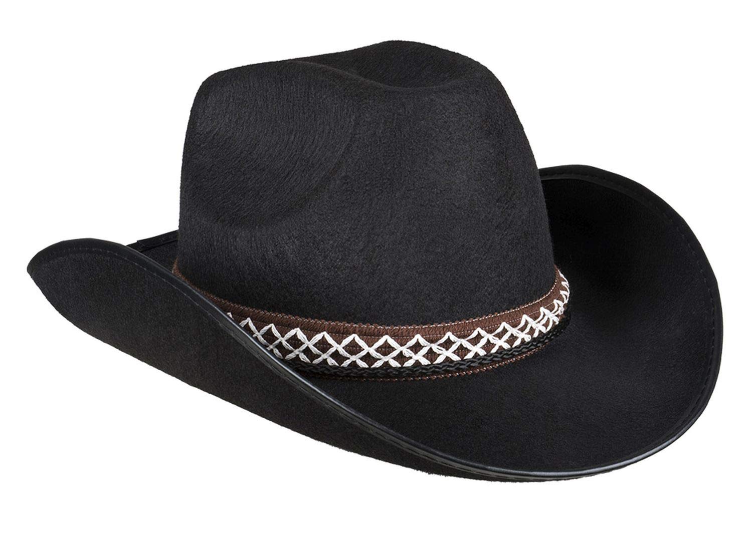 Boland 10131924 Cowboy - Sombrero infantil, color negro