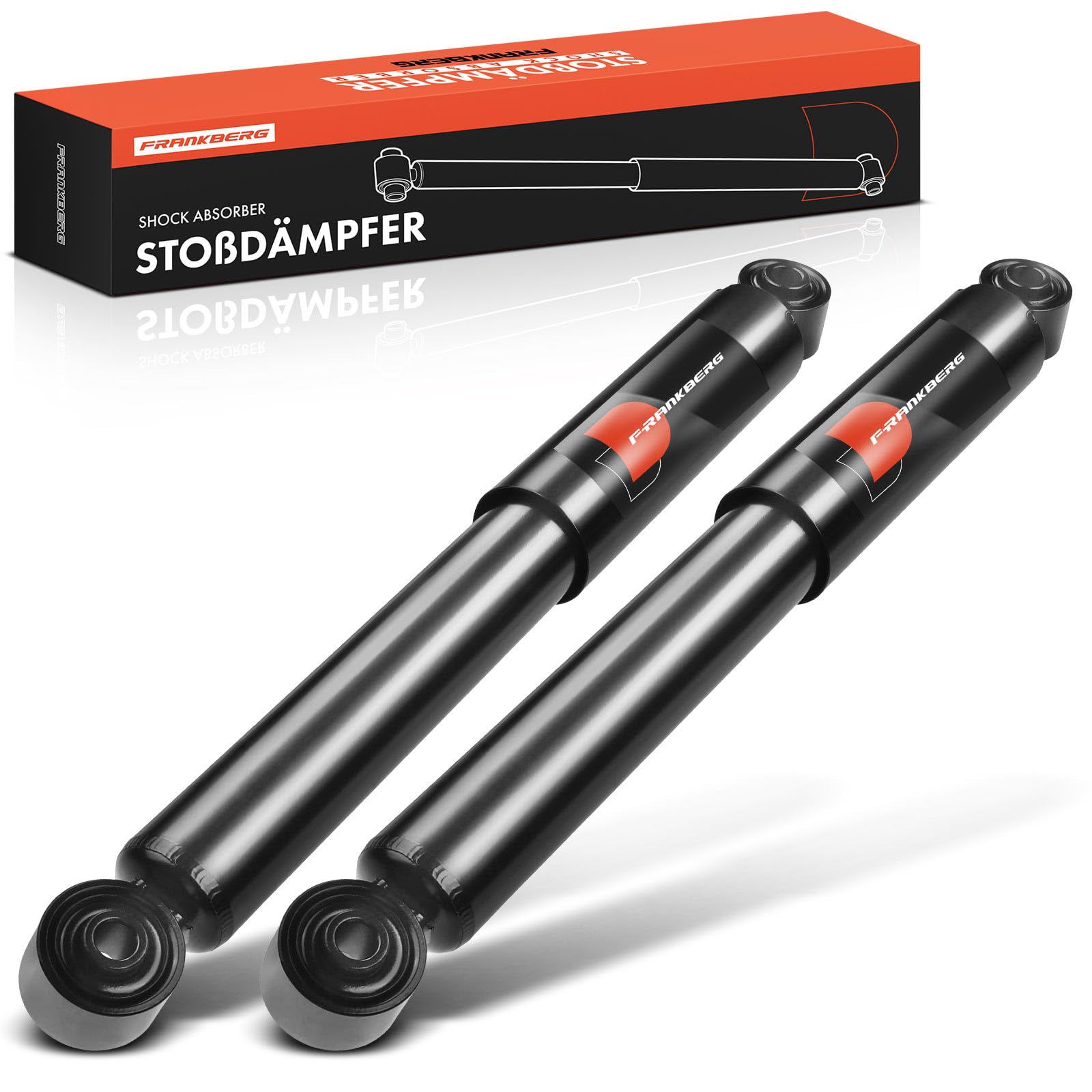Frankberg 2 amortiguadores traseros 475 mm presión de gas 23990 | Compatible con: C.a.d.d.y III MPV 2CB 2CJ 2KB 2KJ C.a.d.d.y III