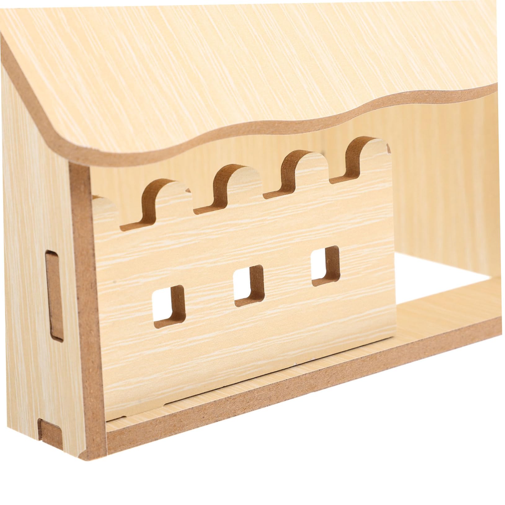Casetta Rifugio per Criceto in Legno, Cabina Singola Assemblabile | Tonalità Khaki, per Riposo e Gioco, Adatta a Ratto e Cavia Domestica, Uso Tutto L’anno