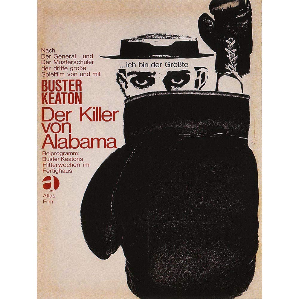 Wee Blue Coo Advert Cultural Movie Buster Keaton Battling Butler Germany Art Print Poster Wall Decor 12X16 Inch