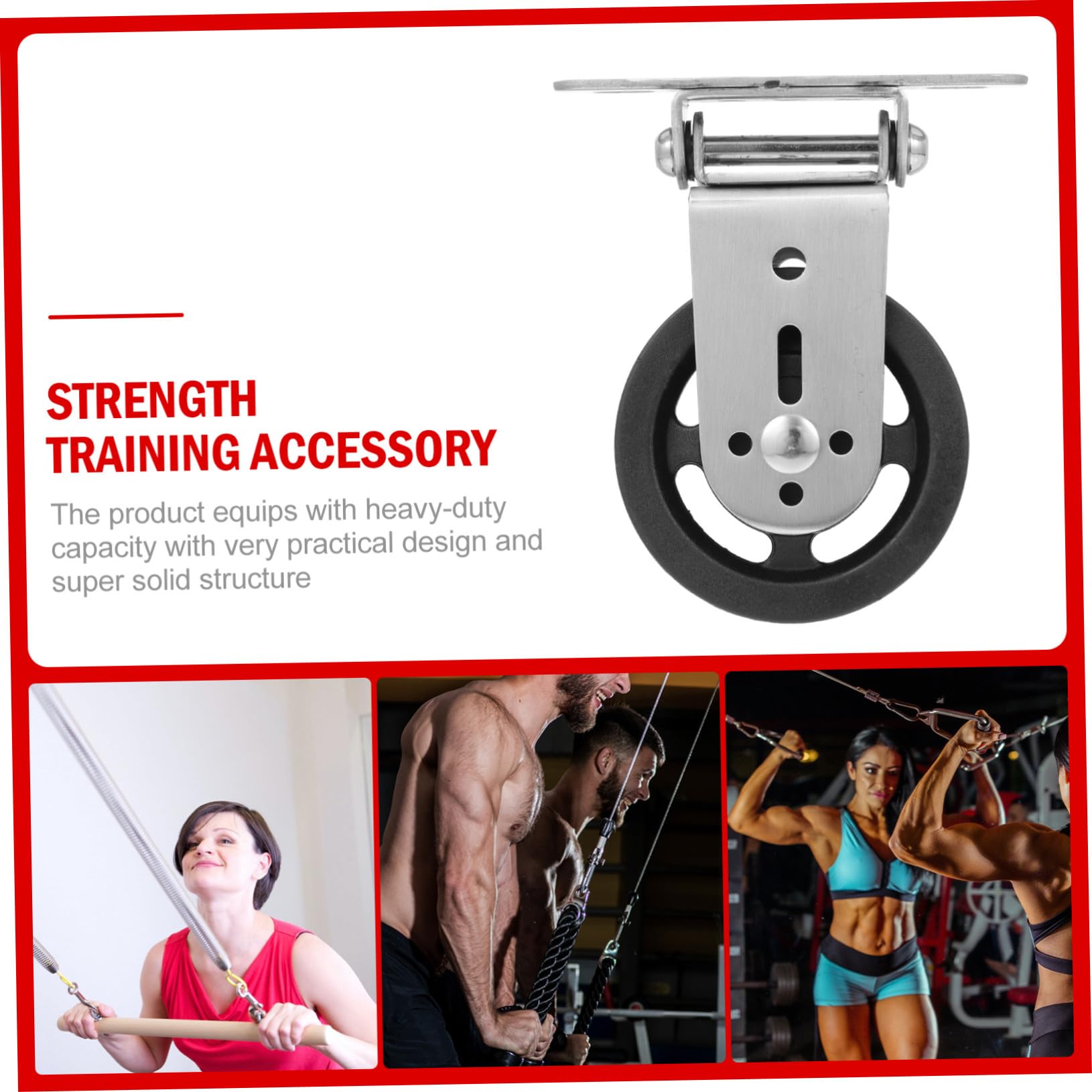 Nylon Flaschenzugrolle Fitnessgerät Ersatzteil Für Heim Fitnessstudio Robustes Antriebsrad Kompakt Und Einfach Zu Montieren