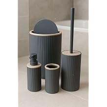 ARVALE Quardi Banyo Seti Modern  izgili - 7 L Kova 4 Par a Banyo  p Kovas  ve Aksesuar Seti