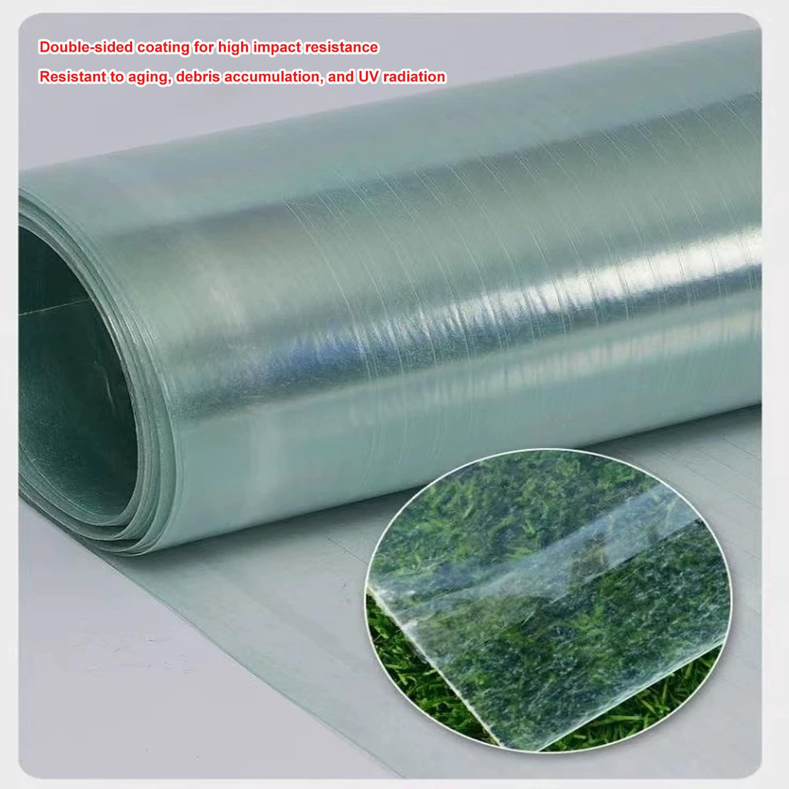Placa Ondulada,Paneles para Tejado Transparente,Chapa Tejado o Pared (0.9x1.4m,5 Pcs)