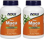 【2個セット】 [海外直送品] 【大容量】生マカ（6倍濃縮） 750mg 90粒 NOW Raw Maca 750mg