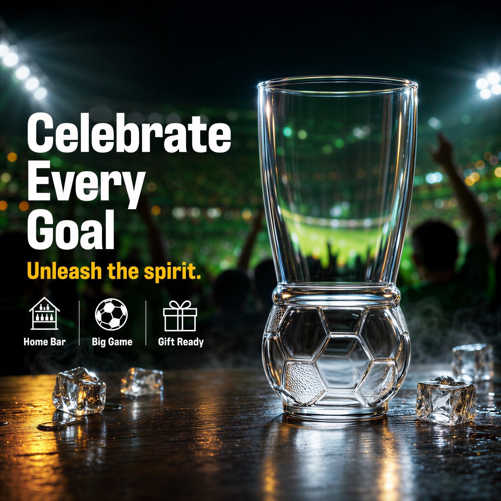 6 Stk. fußballförmige Craft-Bier-Gläser, 15,4 oz/455 mL Novelty Football Beer Cup Tumbler, großes Fußball-Trinkglas für Spieltag, Tailgating, Geschenke für Männer, Pubs und Restaurants