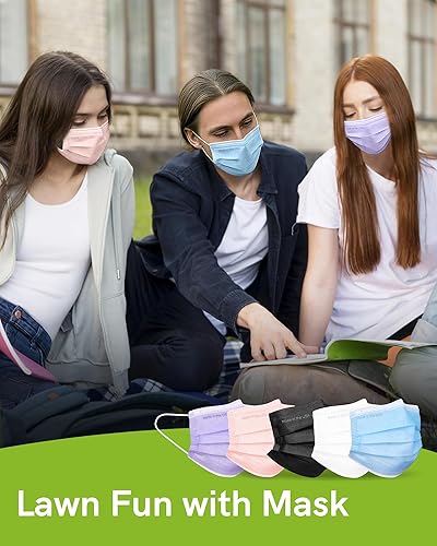 Miniatura 137 de FriCARE Mascarillas desechables, 3 capas ASTM nivel 3 grado médico, elegibles para FSA/HSA, transpirables y cómodas para alergias/protección solar