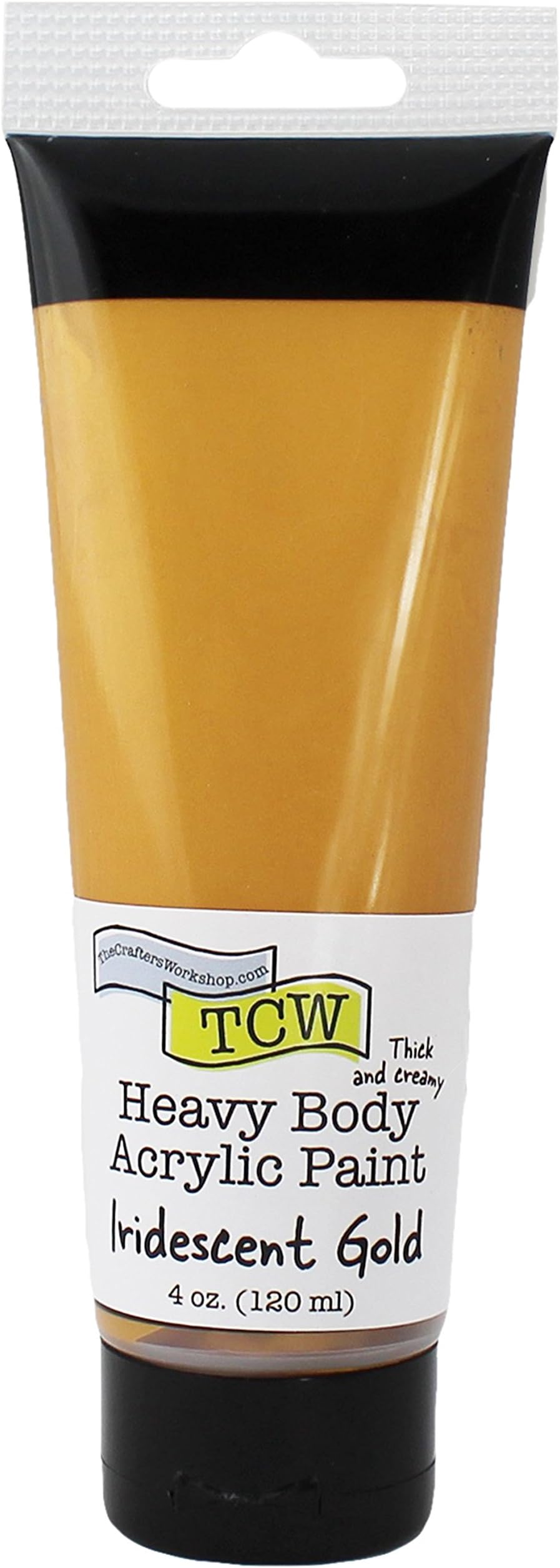 The Crafters Workshop Iridescent Gold Body Paint 4oz, Synthetic Material, 3.7 x 3.7 x 17.1 cm