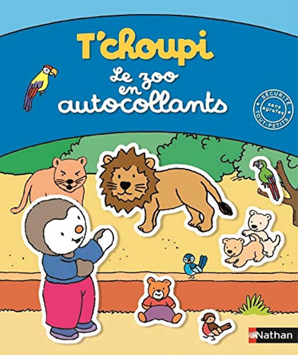 T'choupi le zoo en autocollants