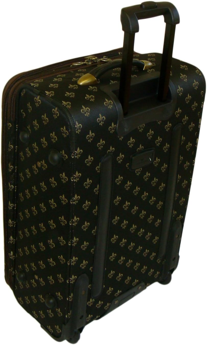 review American Flyer Luggage Lyon 4 Piece Set, Metalic Black, One Size