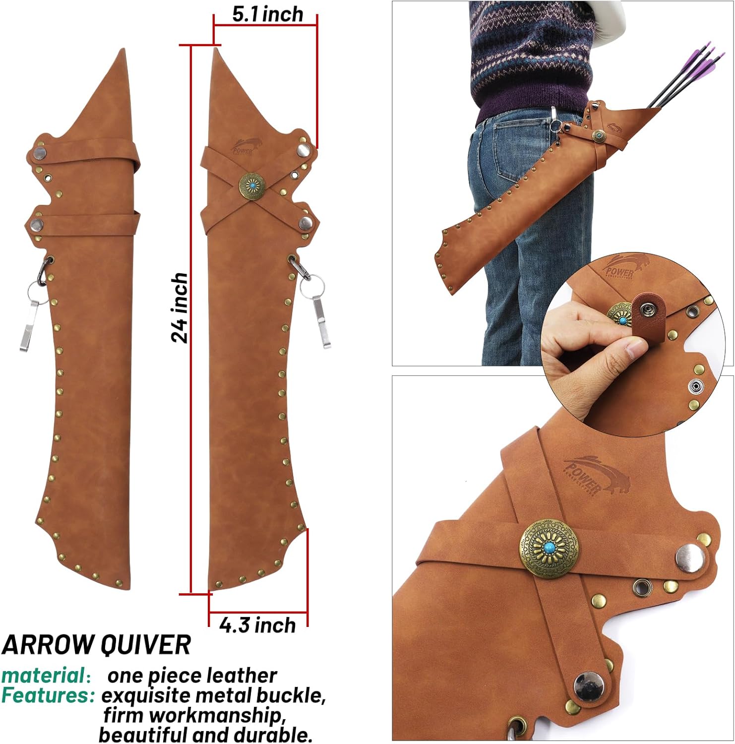 Archery Longbow and Arrow Set Archery Hunting Long Bow with Arrow Quiver and Bow Case 25-60lbs Right Handed Longbow Kit for Shooting Target