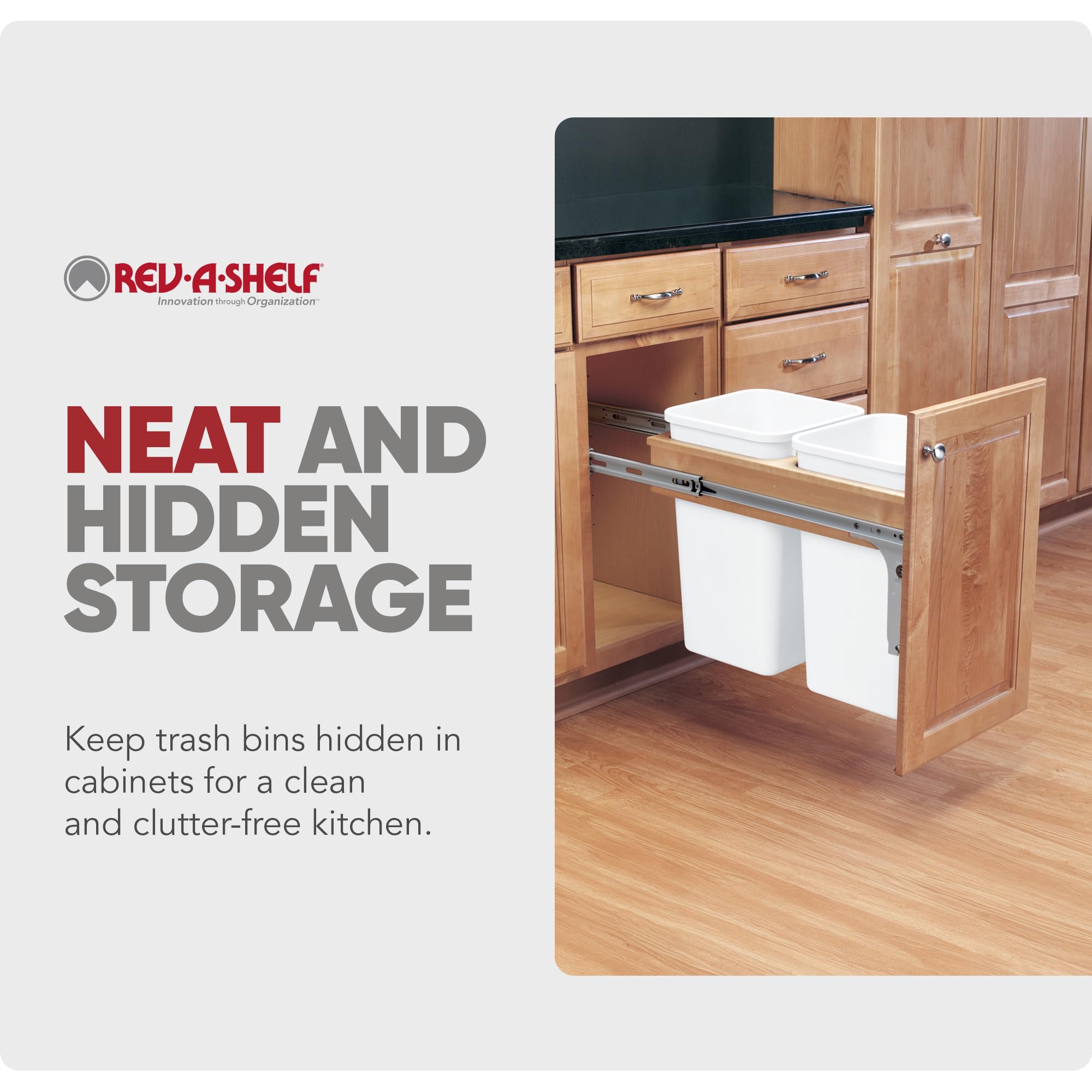 Amazon.com: Rev-A-Shelf Top Mount Double Pullout Under Cabinet 27