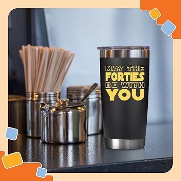 NewEleven 40th Birthday Gifts For Men Women - 1986 40th Birthday Decorations For Men Women - 40 Year Old Birthday Gift For Dad, Mom, Friends Turning 40-20 Oz Tumbler