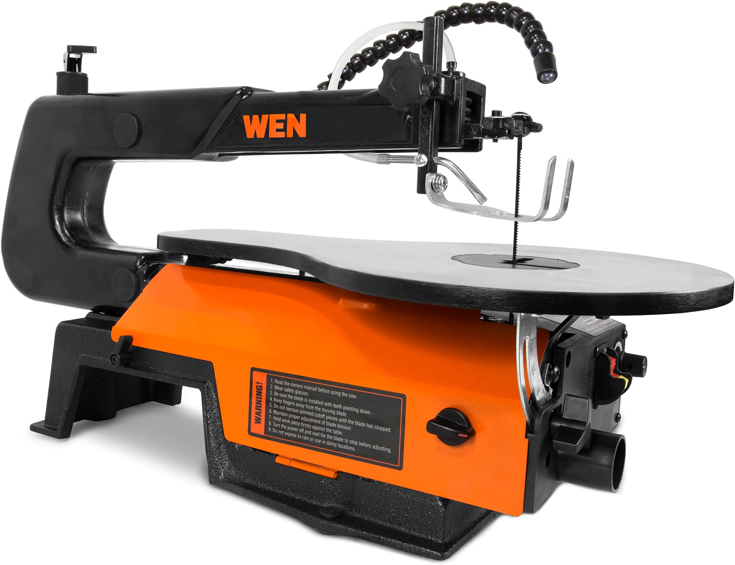 Variable Speed Scroll Saw, 16-Inch with Work Light and Easy Access Blade Changes (3923)