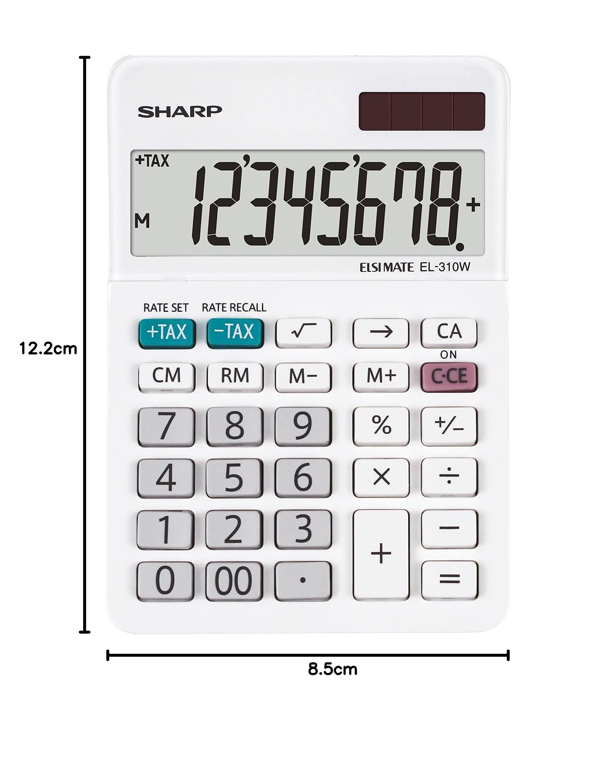 Sharp Kalkulator biurkowy LCD, biały