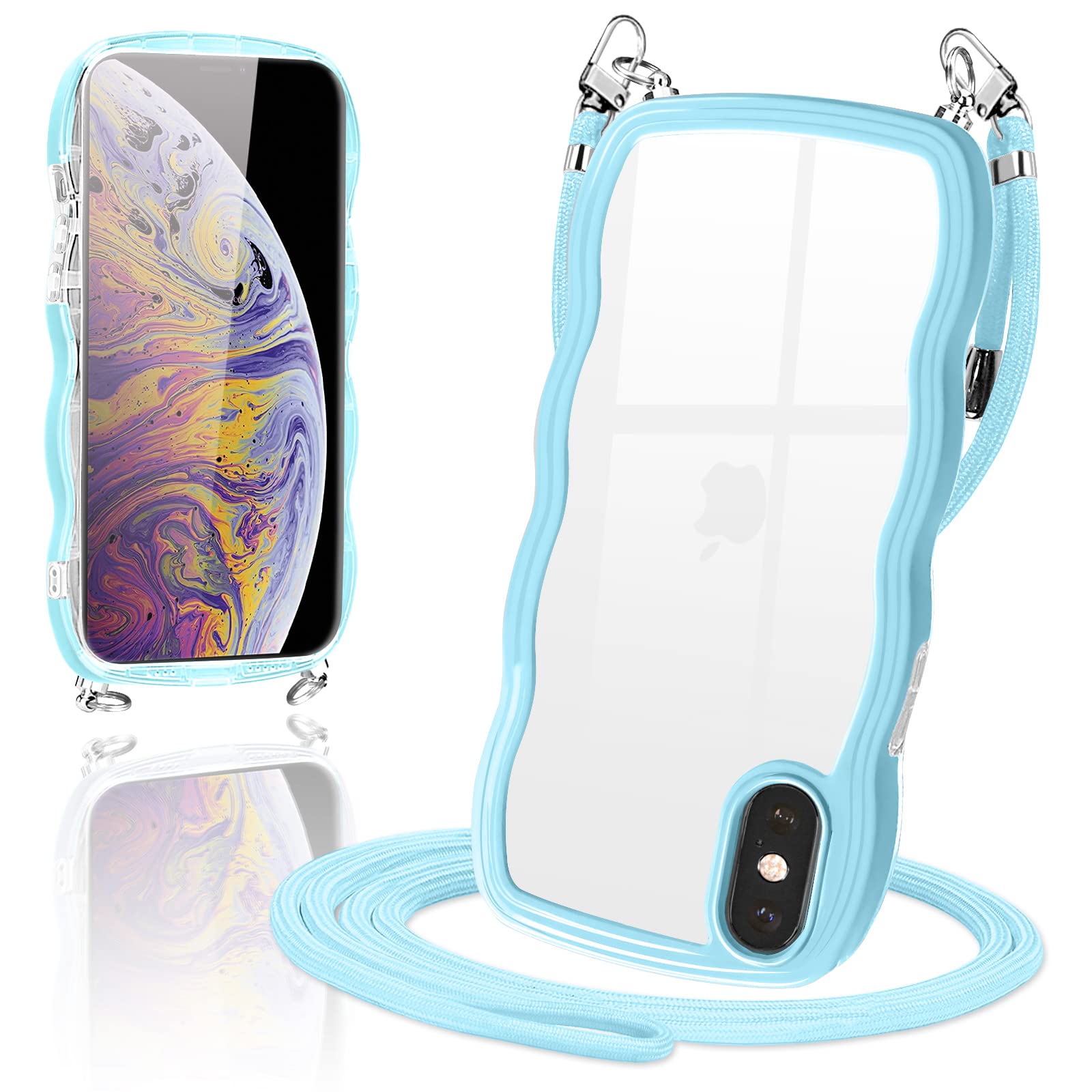 Amazon.co.jp: iPhone XS ケース ショルダー クリア TPU カバー iPhone 