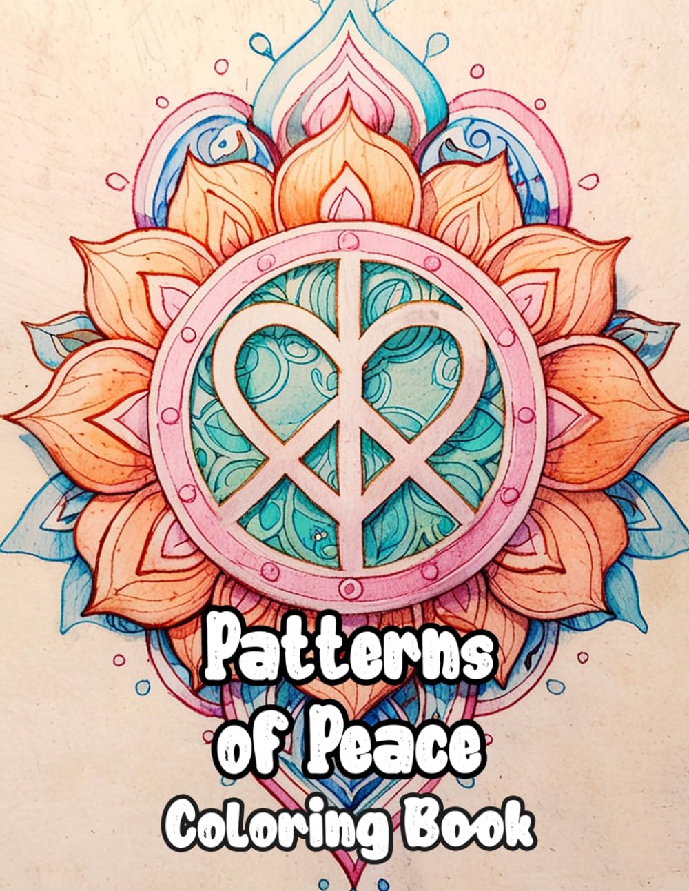 Patterns Of Peace Coloring Book: Colouring Pages Of Fun Weed Decorative Mandalas Trippy Hippie Zen Art Psychedelic Geometric Motif Groovy Repeat Hippy ... Relaxation Mindfulness | For Adult Senior