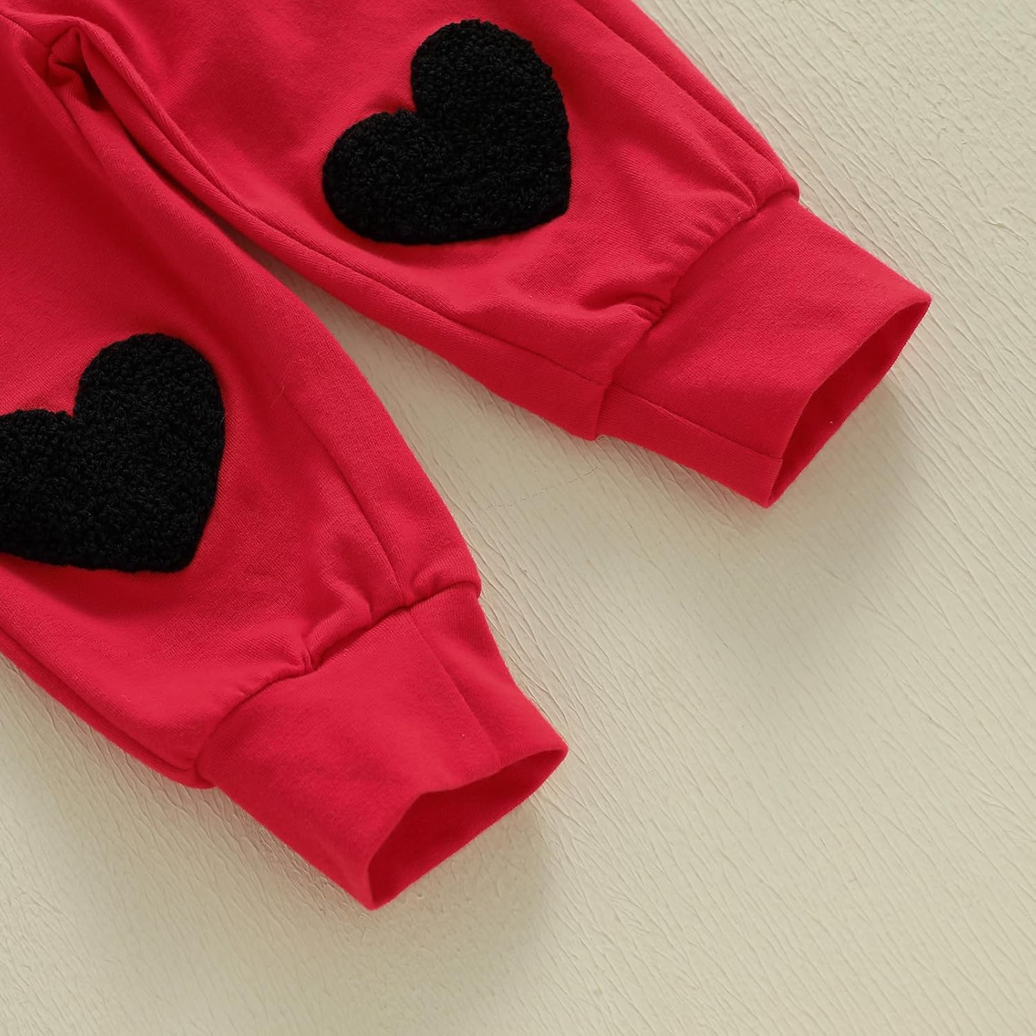 Newborn Infant Baby Boy Valentines Outfit Heart Crusher Long Sleeve Striped Romper + Red Suspender Pants + Hat 3Pcs - Image 7