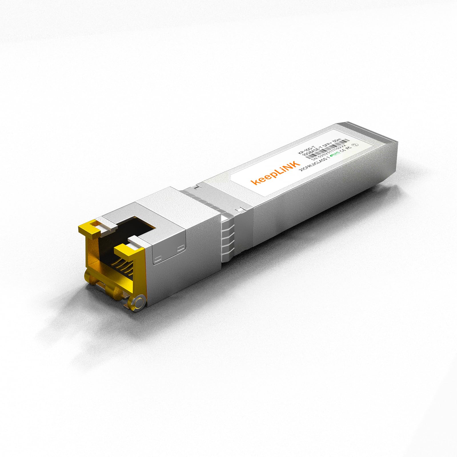 10GBase-T RJ45 SFP+ Modul, 10G Kupfer SFP+ Transceiver, Ethernet SFP Modul bis zu 30 Meter, Plug and Play Hot Pluggable, langlebig und hochkompatibel