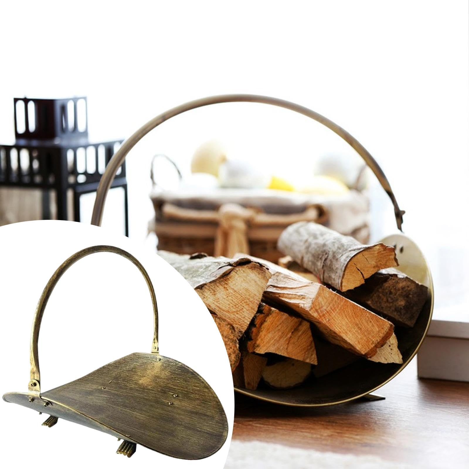 Sharplace Contenedor para Leña para Chimenea, Resistente Y Portátil.