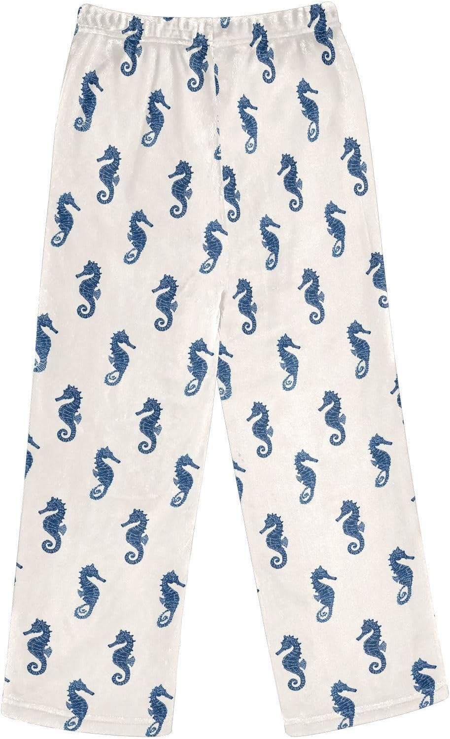 visesunny Dark Blue Seahorse Boys Pants for Kids Fleece Bottoms Long Jogger Pants Trousers with Pockets Size 6-14Y