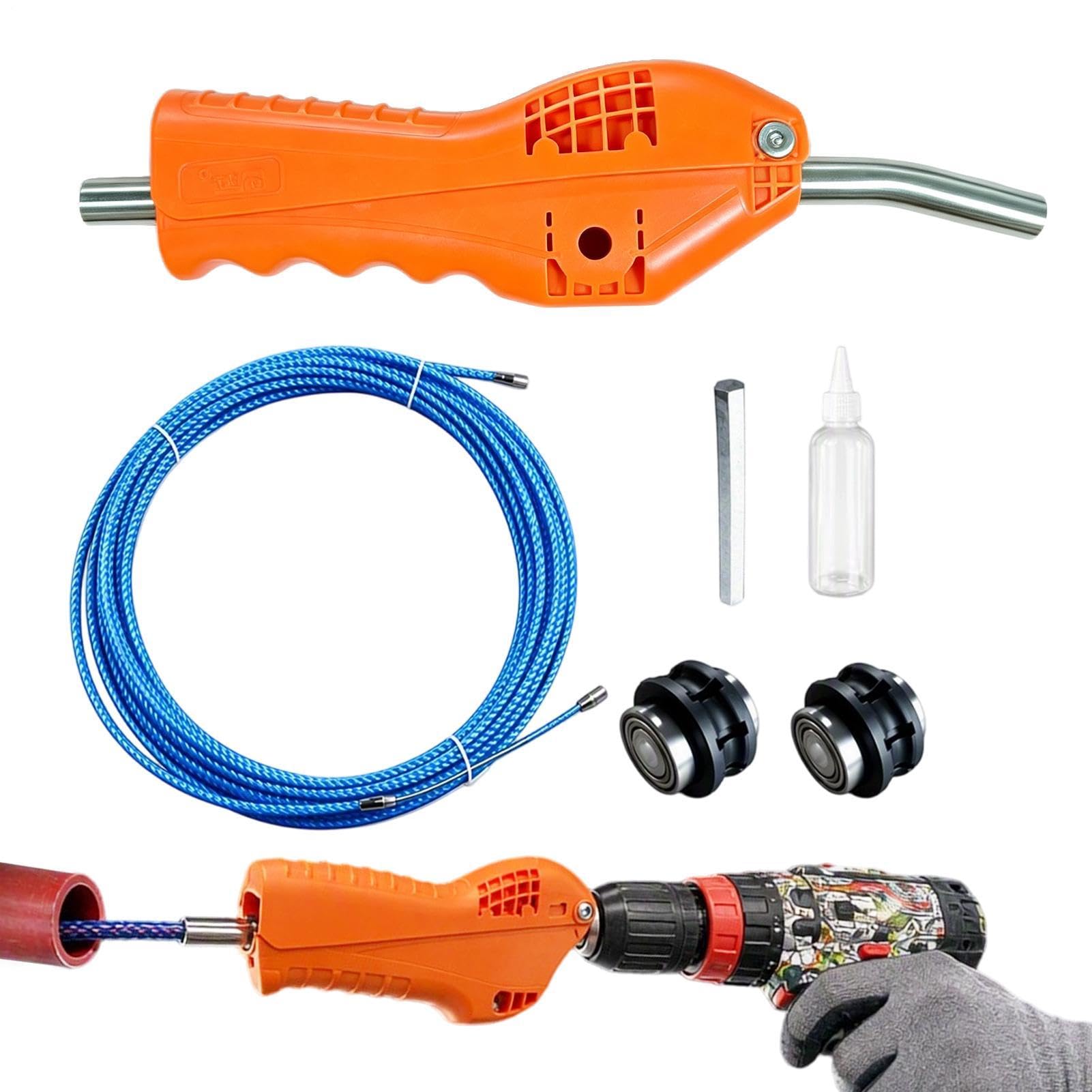Herramienta de enhebrado de alambre eléctrico con mango ergonómico para