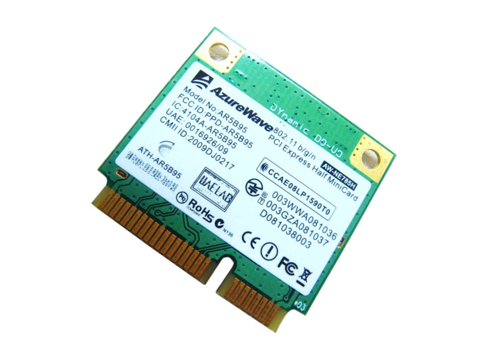 Amazon.com: Azurewave AW-NE785H AR9285 AR5B95 Half Mini PCI