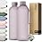 KIVY Large Water Bottle 50oz [Lightweight & Shatterproof] Fits Backpack & Cupholder for Travel, Sports, School - Extra large water bottle no straw - 1.5 Liter water bottles - 50oz Water bottle Taupe