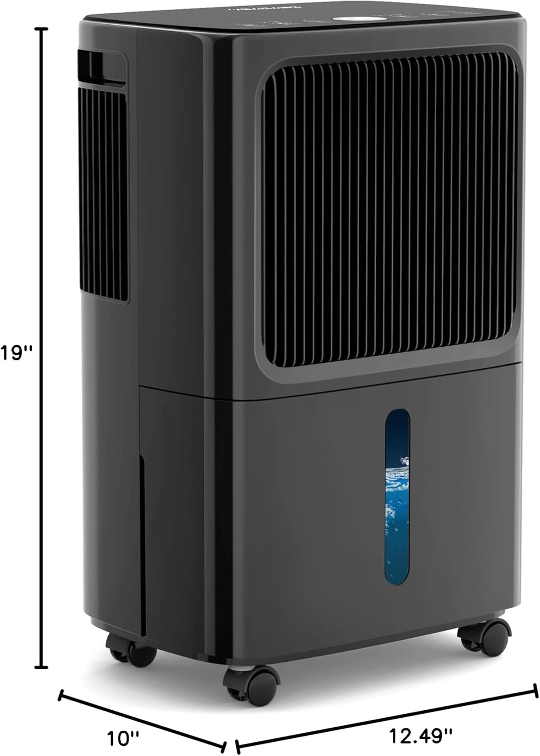 2500 Sq.Ft Dehumidifiers for Home with Drain Hose Max 34 Pints, VEAGASO Dehumidifier for Basement, Bathroom, Bedroom, Three Modes, Intelligent Humidity Control, Dry Clothes, 24HR Timer BLACK