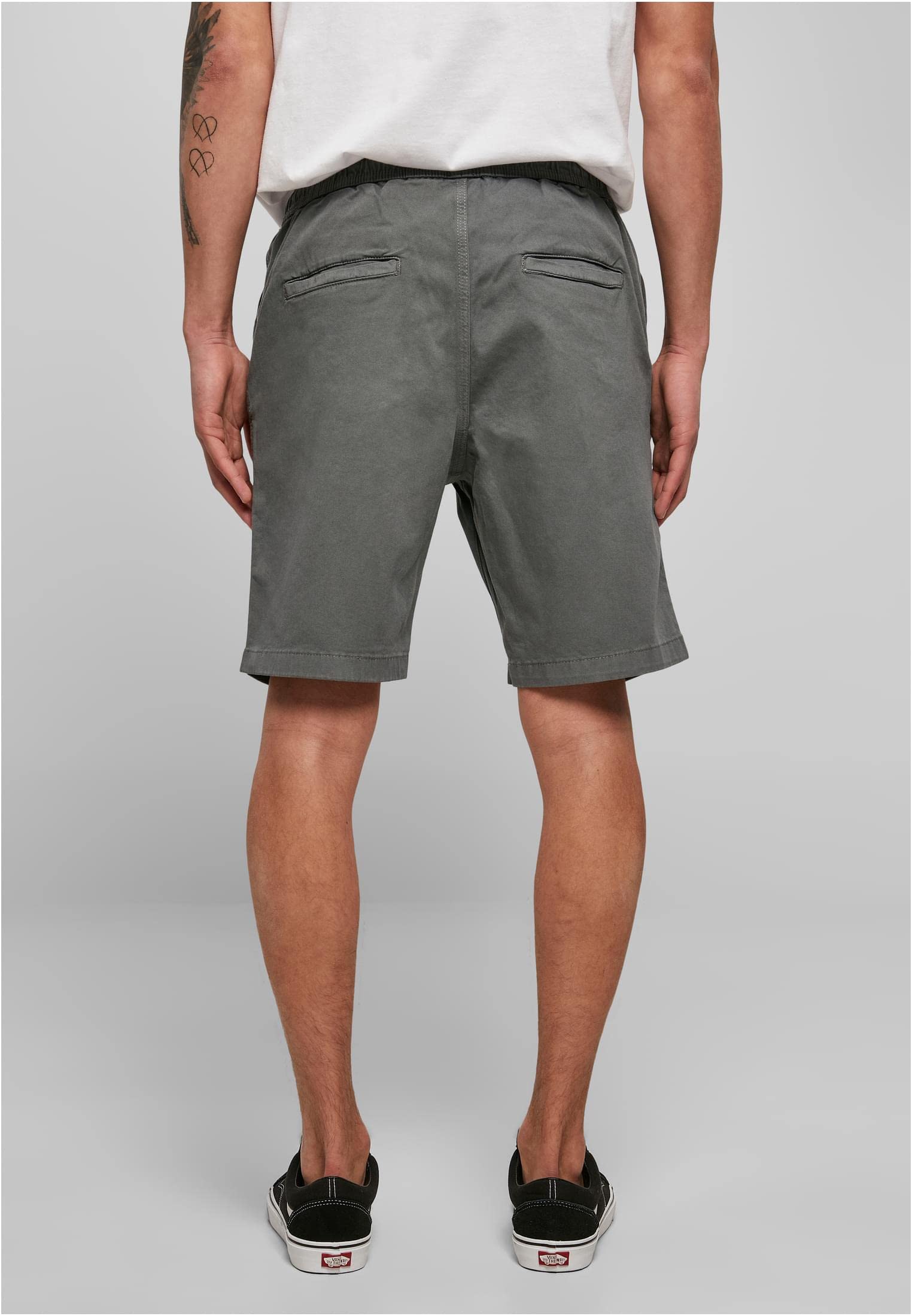 Urban Classics Stretch Twill Joggshorts Hombre Pantalones Cortos Negro Suelto
