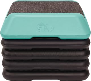 The Step Adjustable High Step Aerobic Platform with 4 Risers, Home Gym Workout Equipment, Fitness Exercise Equipment Made in the USA