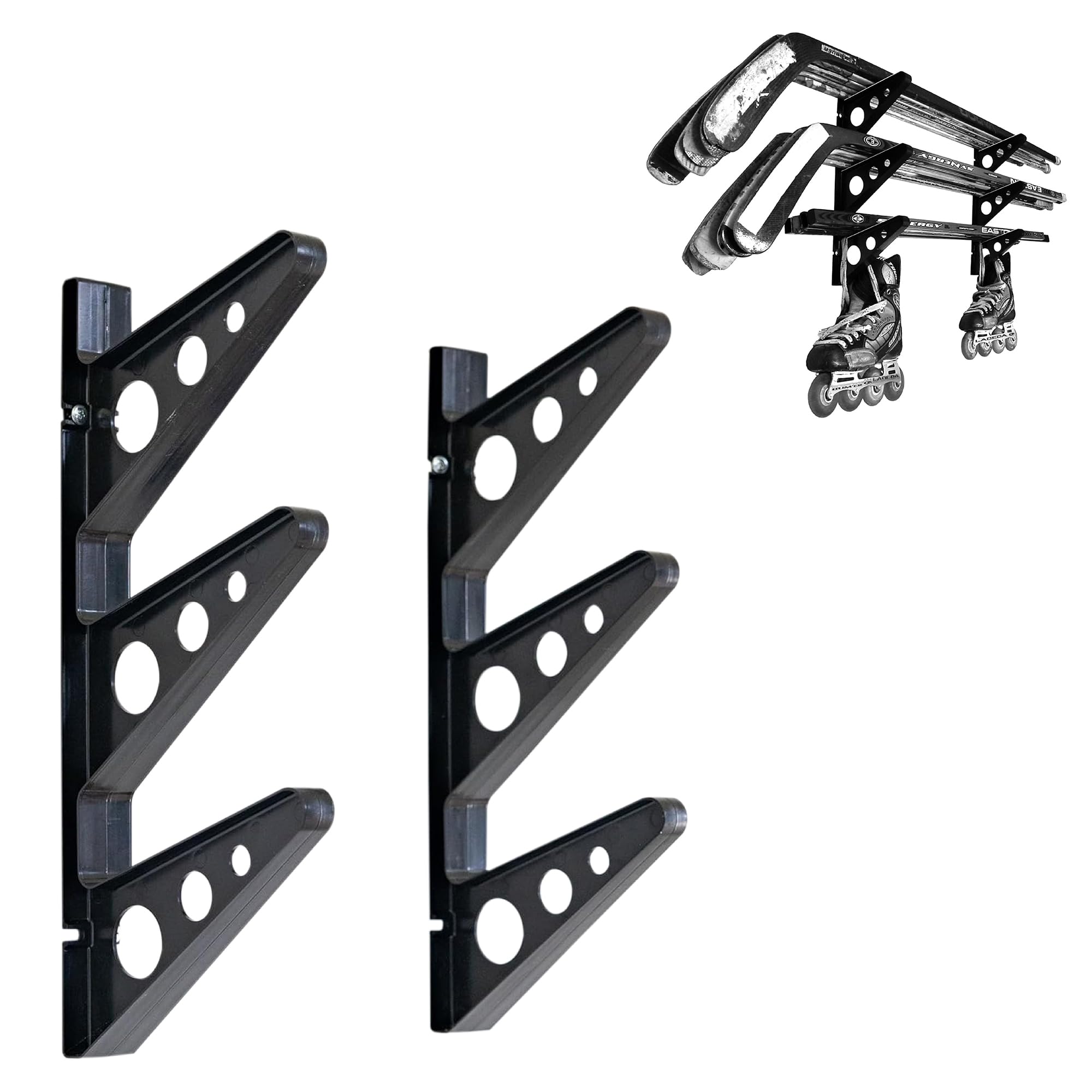 Snapklik.com : Hockey Stick Rack, Wall Mount Garage Storage For Sports ...
