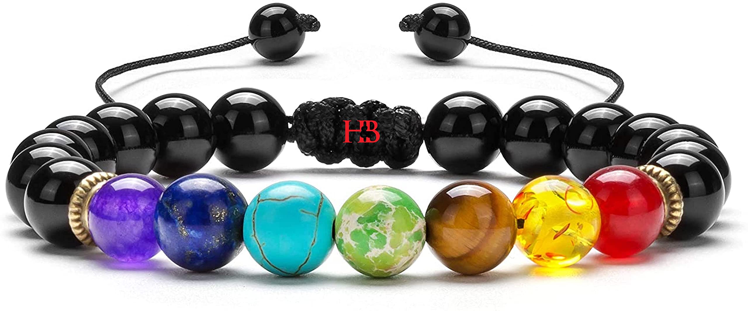 Hot And Bold Reiki Feng Shui 7 Chakra Crystal Natural Semi Precious Gem Stone Beads Hand Bracelet. Unique Birthday Gift for Men, Women, Boys & Girls. (B099JWKRT4) Amazon Price History, Amazon Price Tracker
