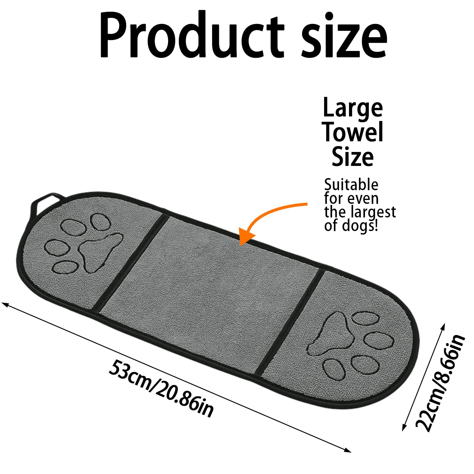 Dog Towel, Dog Towels for Drying Dogs Dog Towels, Dog Drying Robe, Thicker Than Most, Super Soft Microfibre - Image 2