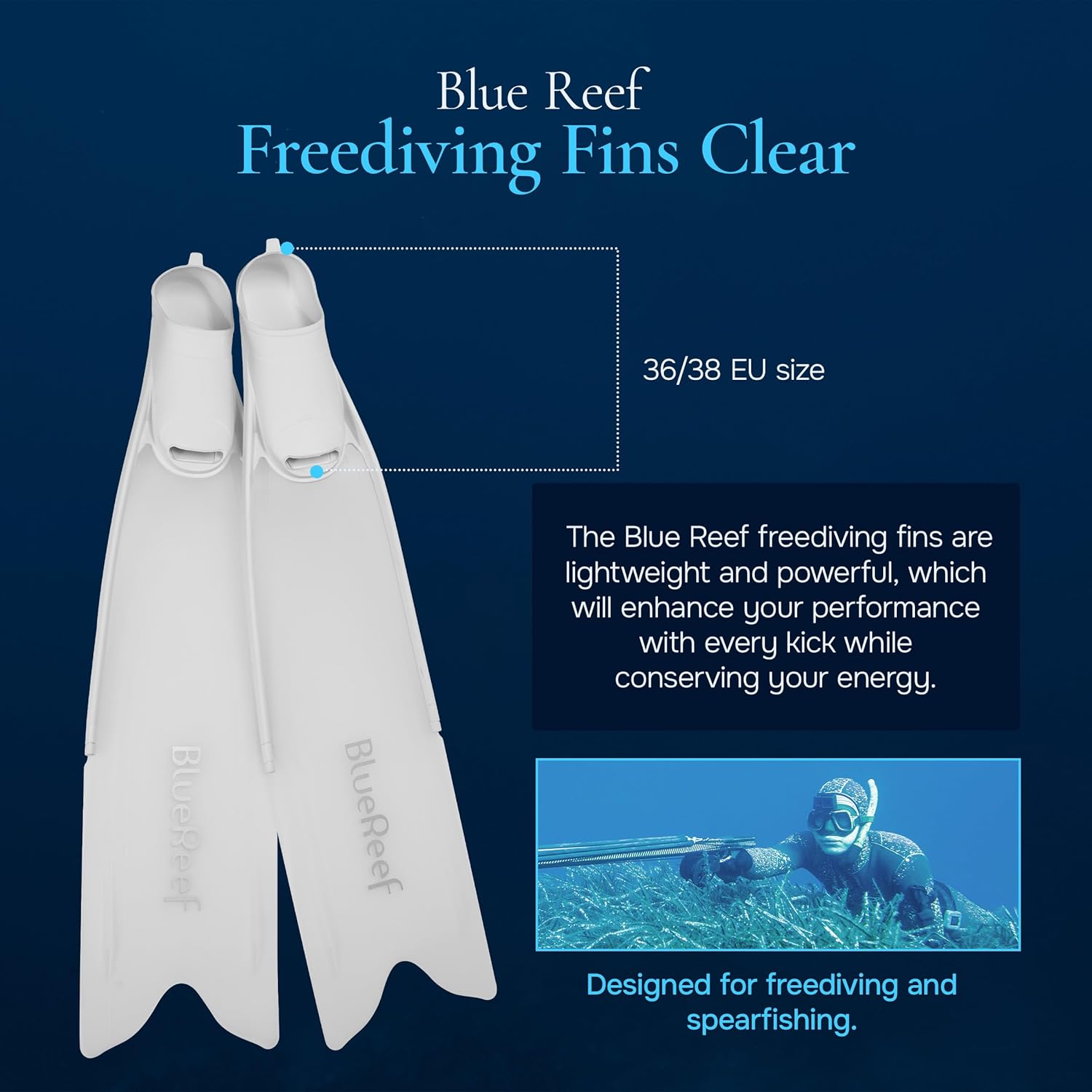 Long Fins for Freediving and Spearfishing