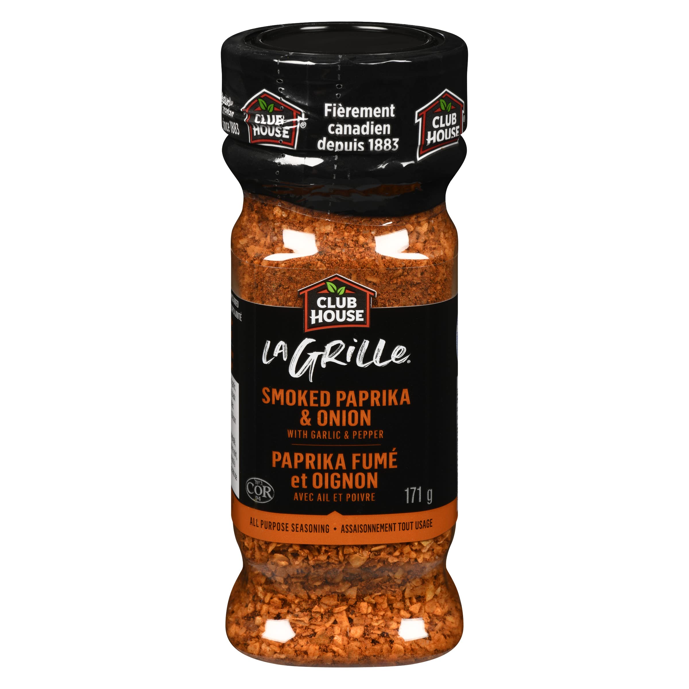 Club House La Grille, Grilling Made Easy, Smoked Paprika & Onion with Garlic & Pepper, All Purpose Seasoning, 171g