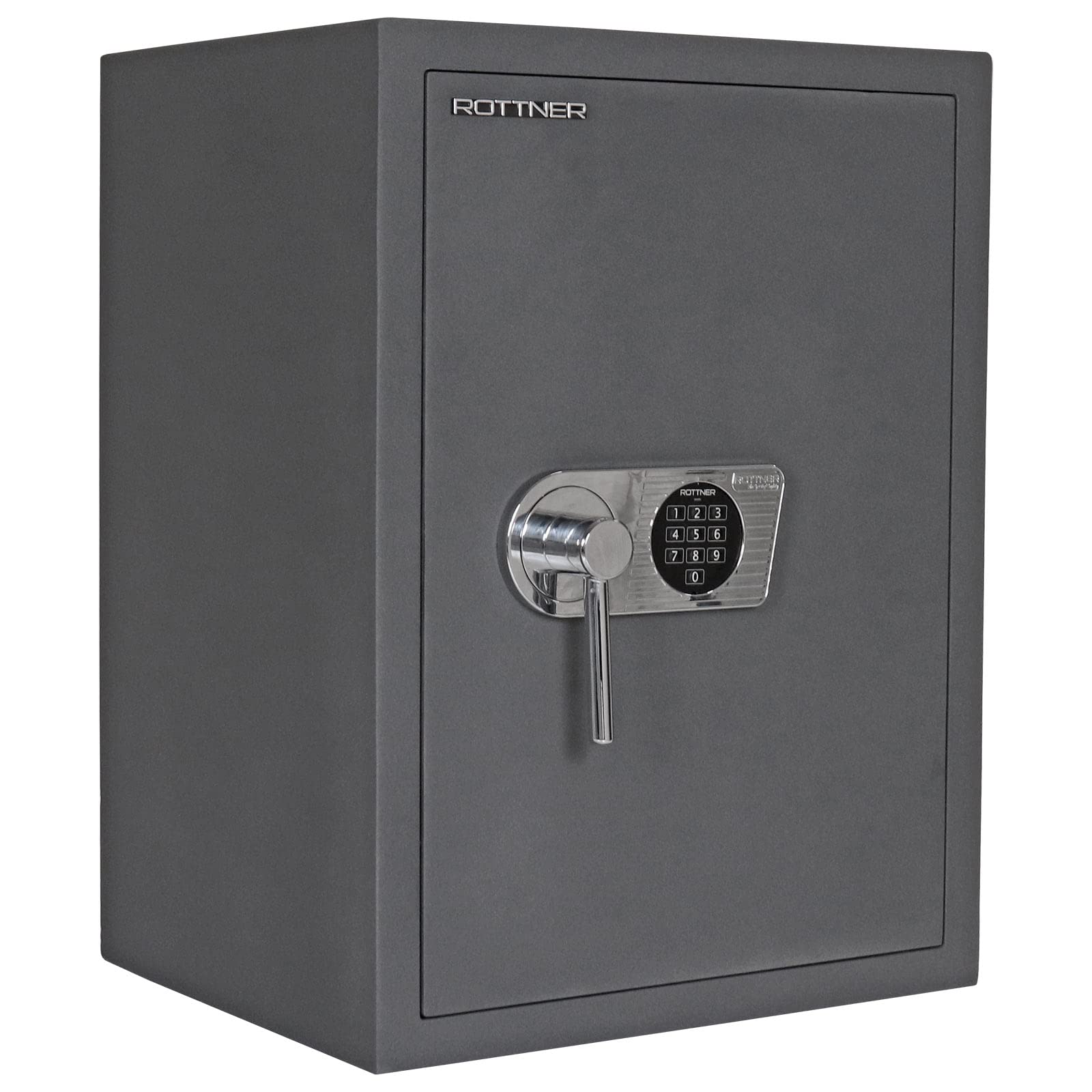 Rottner Toscana 65 Wertschutzschrank EN1 HxBxT 660x490x410 mm Elektronikschloss Notbestromung möglich 2 verstellbare Fachböden bedingter Feuerschutz inkl. Befestigungsmaterial