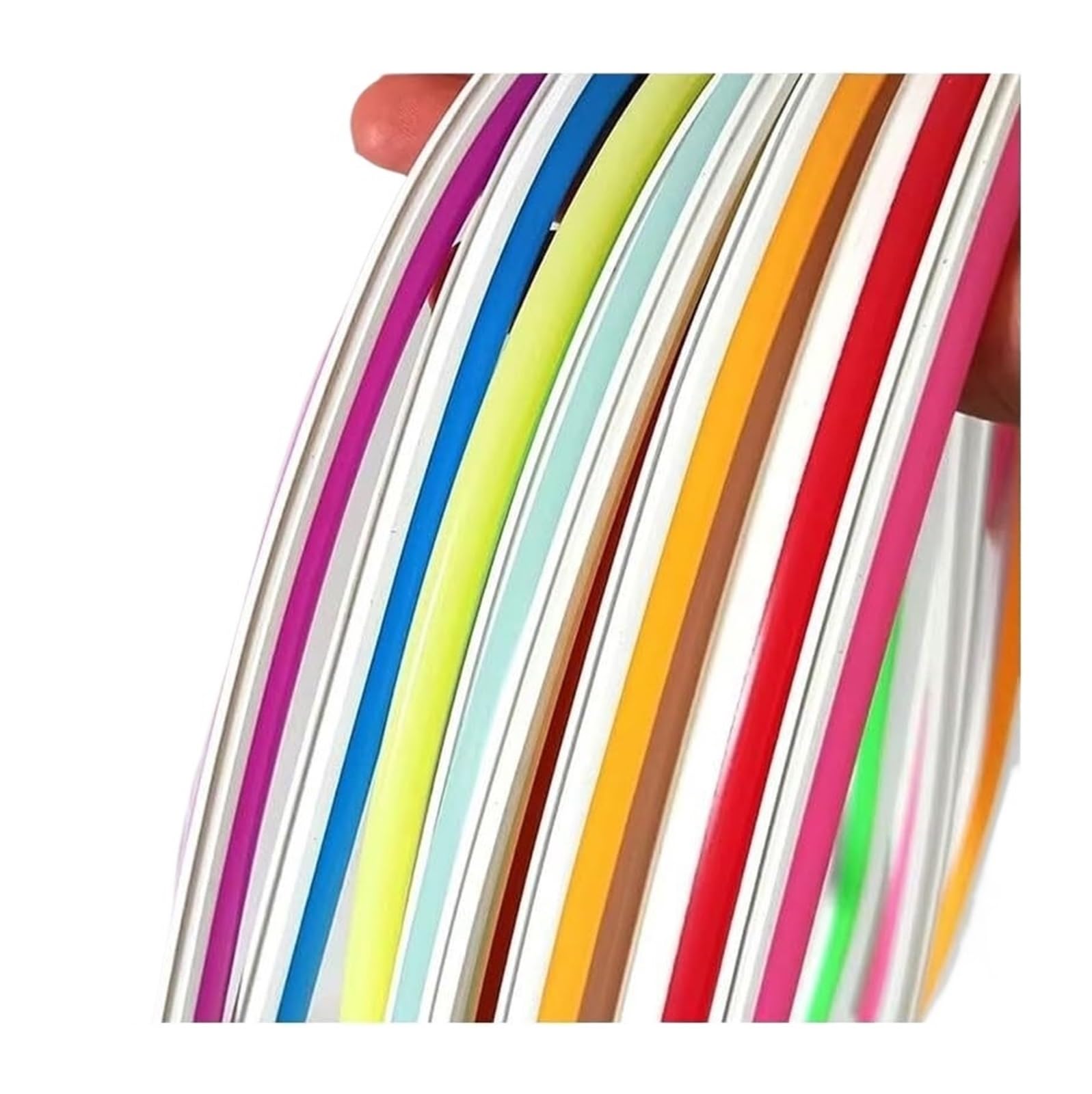 BPABDEITR Neon Strip Tube Diffuser 8mm Separation Channel Multicolor DIY Sign Light 1m(Wit)