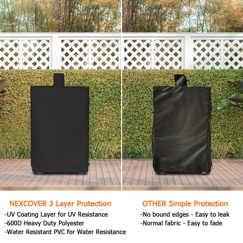 NEXCOVER Grillabdeckung, 140 cm wasserdicht, große 600D-Gasgrillabdeckung, farbecht, wetterbeständig, reißfeste Grillabdeckung (Pit Boss Grills 77550 5.5)