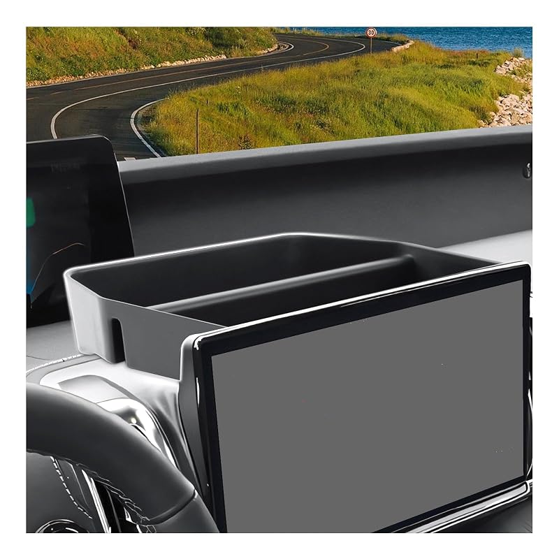 Bandeja Organizadora para Console do Painel Ford Expedition 2025–2027 SXCY com Compartimentos, Preta