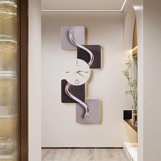 Homary 39.4 Silent LED Wall Clock