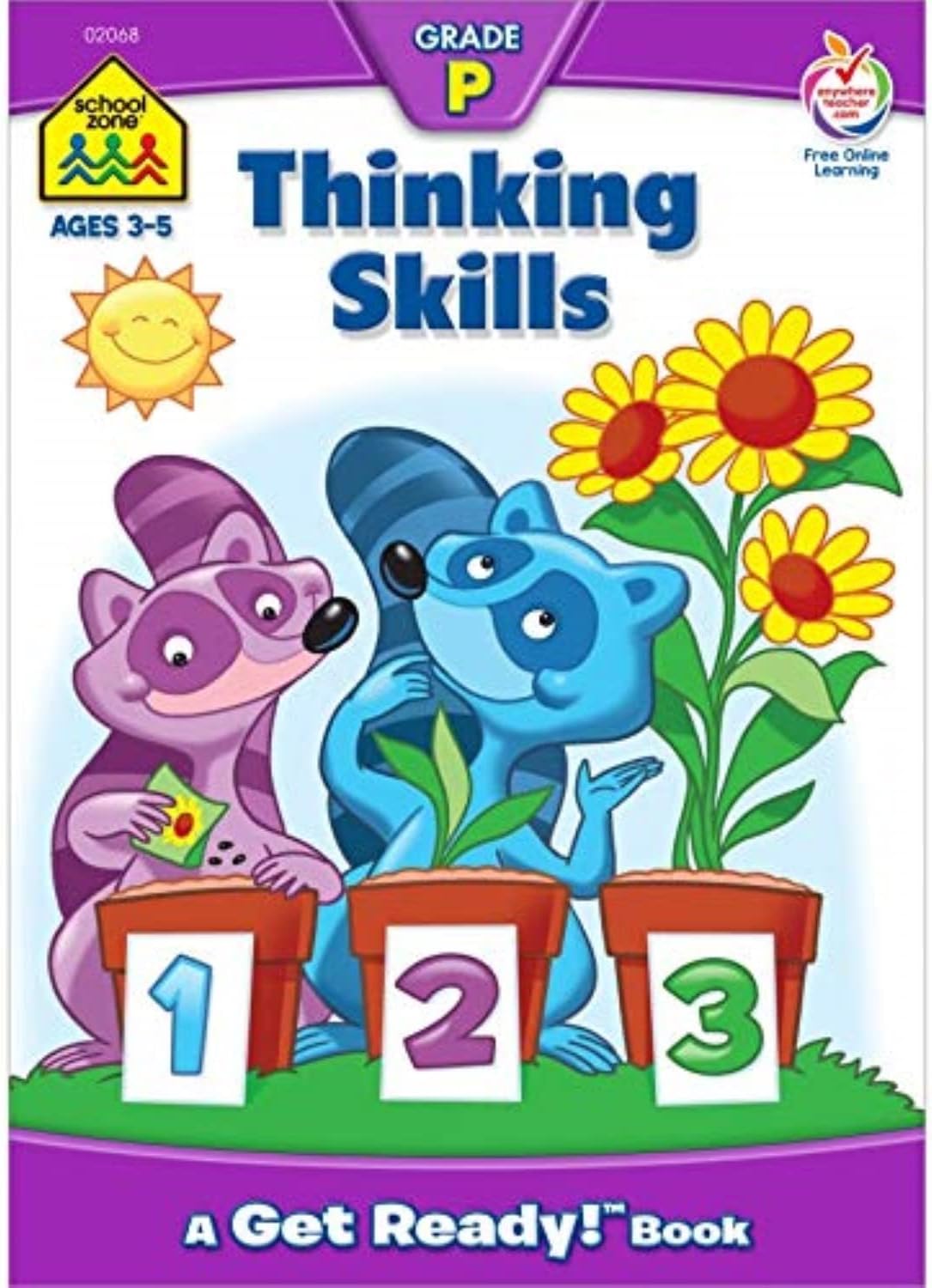 School Zone Workbooks Thinking Skills, Age (35), Grade P (Cover May