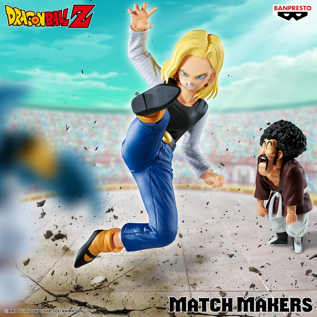 Banpresto Dragon Ball Z Android 18 & Mr. Satana (vs Mighty Mask) Personaggio Matchmaker