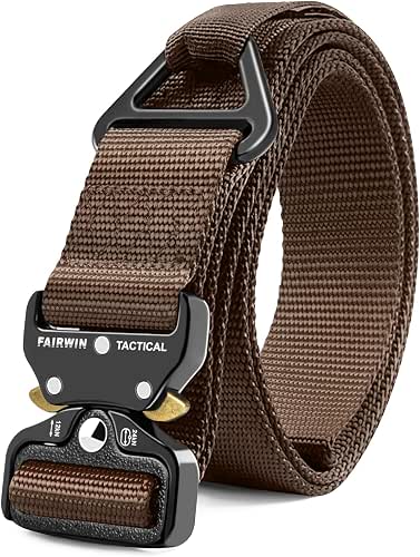 FAIRWIN Men's Tactical Belt, Rigger Belt, Utility Nylon Web Waist