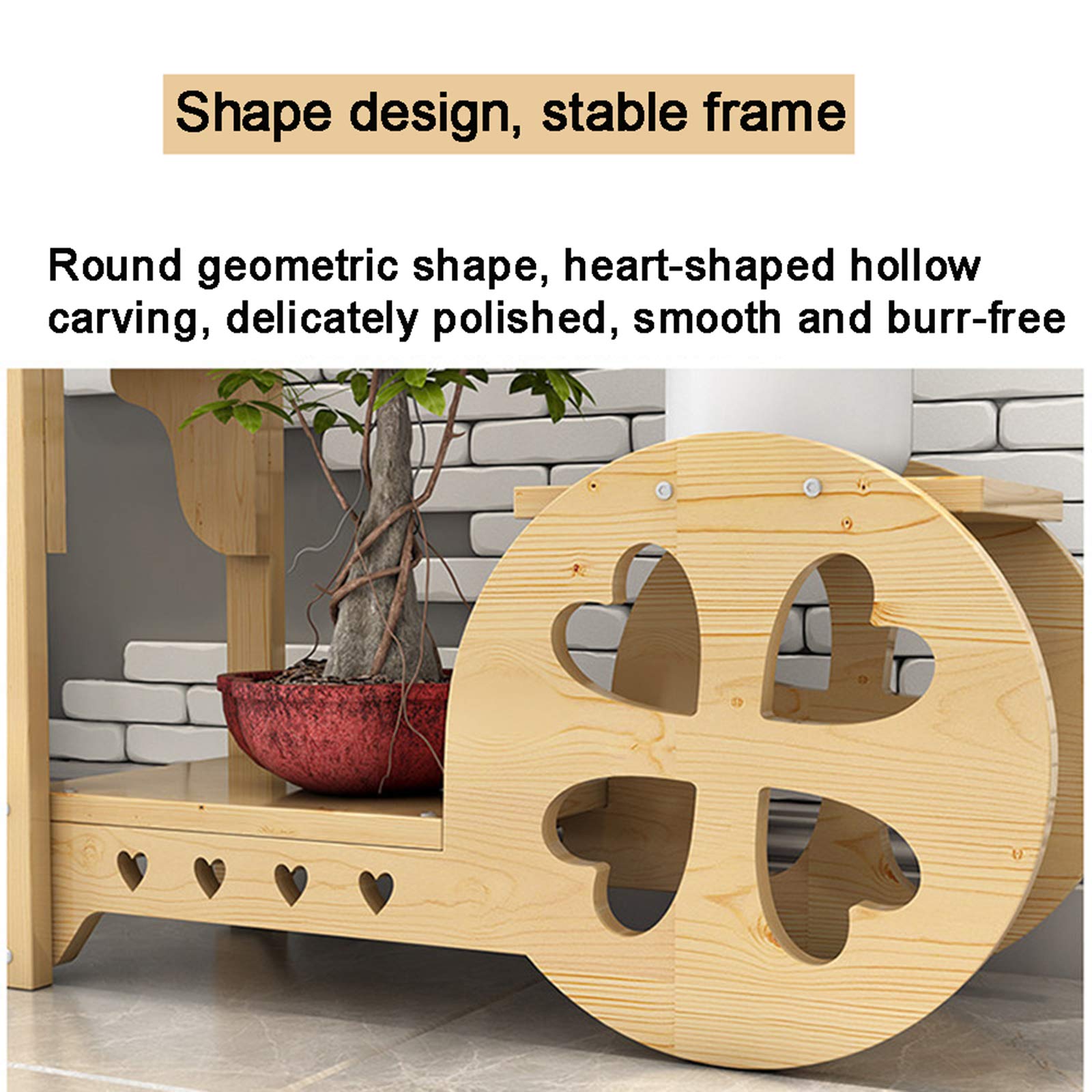 Amazon.com: ZXCASDF Flower Rack Wood Plant Stand Wood Shelves