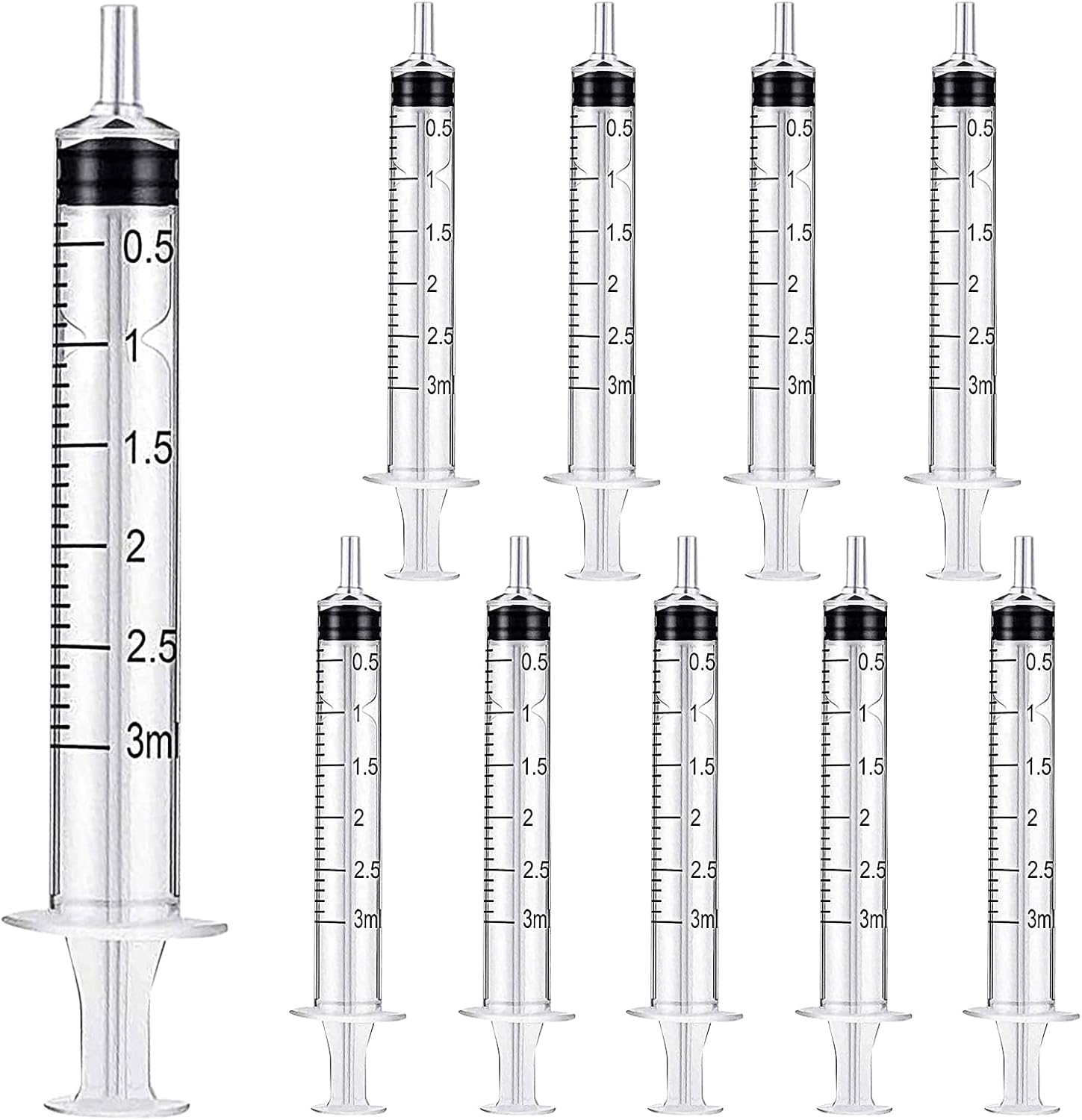 10PCS 3ML Plastic Syringes No Needle Syringe Reusable Colostrum