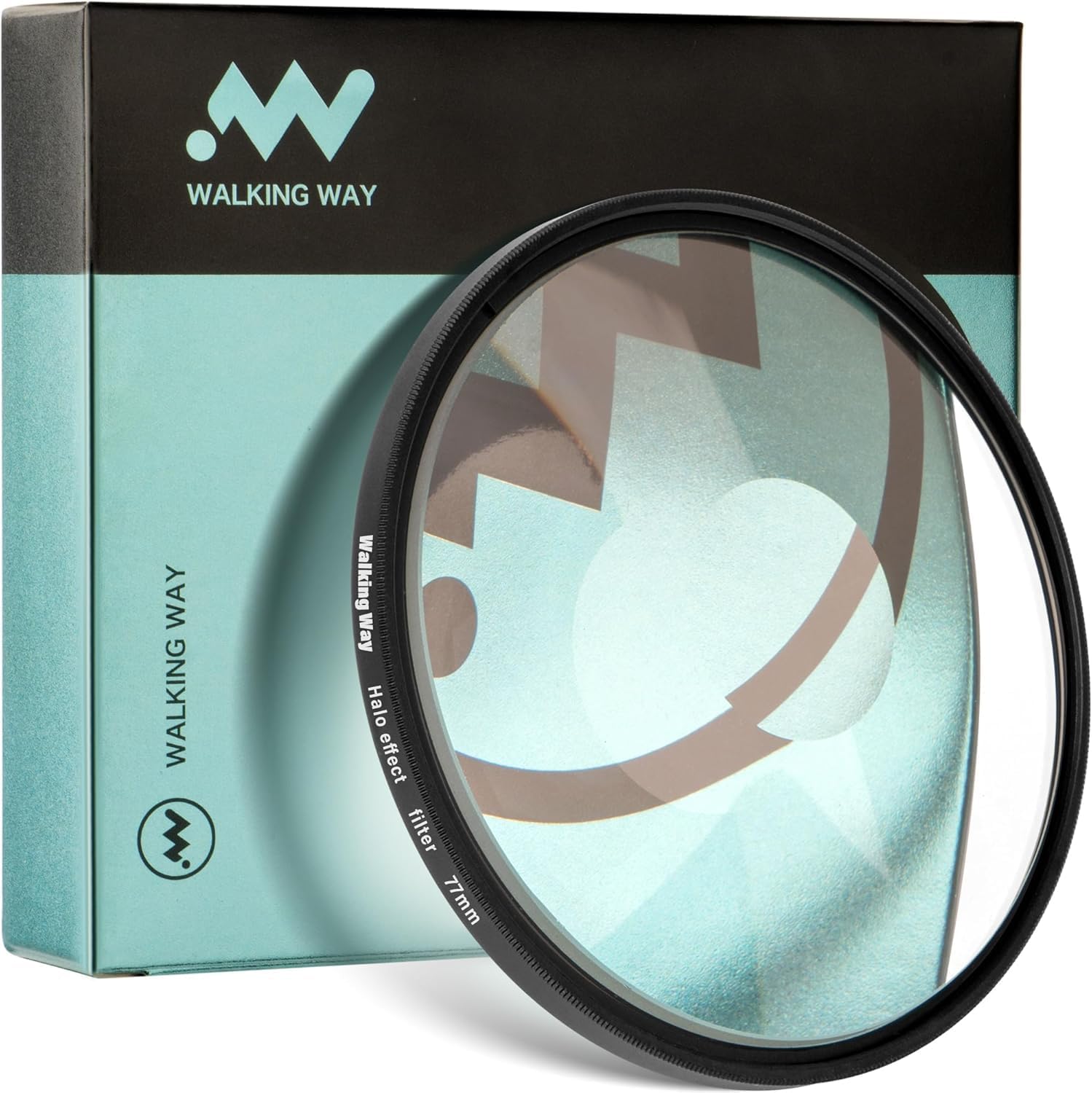 Walking Way 82MM Whirlpool Camera Effects Filter, Tunnel Vision Spiral Halo Prism Lens Filter with Vortex and Circular Halo Frame Effect for Camera Lens
