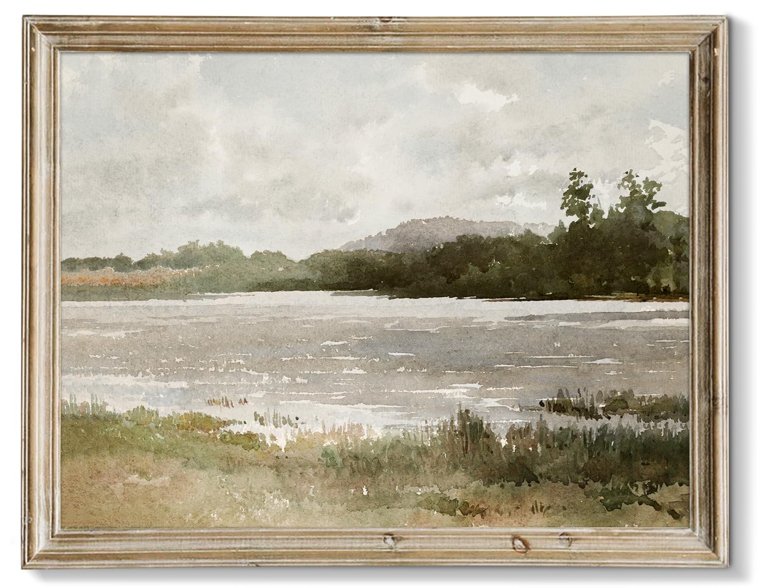 RETRART Vintage Wall Art, Wildflower Field Landscape Oil Painting - The Vast Grassland Wall Art Room Eclectic Decor - 8" x 10" Unframed Canvas Prints