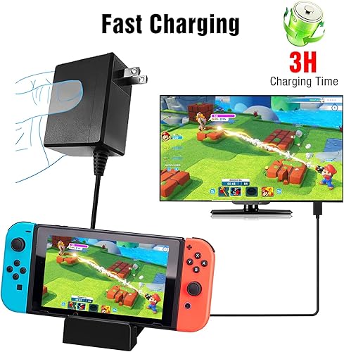 Miniatura 6 de Cargador de interruptor para interruptor NS interruptor OLEDSwitch Lite 15 V26 A fuente de alimentación rápida de 5 V 15 A para interruptor