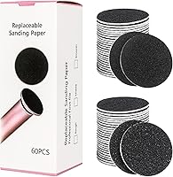 Vista 11 de krofaue Molinillo electrónico de archivos de pie (velocidad ajustable) con 60 discos de papel de lija de repuesto, herramienta de pedicura